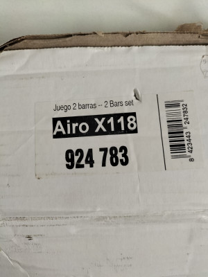 CRUZ Airo 118 Aluminiozko sabai-barra aerodinamikoak