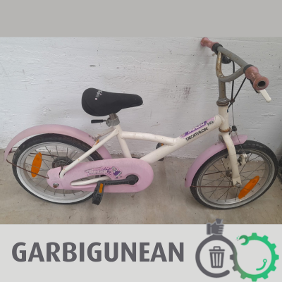 BICICLETA BLANCA Y ROSA